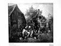 Antique Old Print Dutch Scene Cornelius Dusart John G Johnson Collection 1918