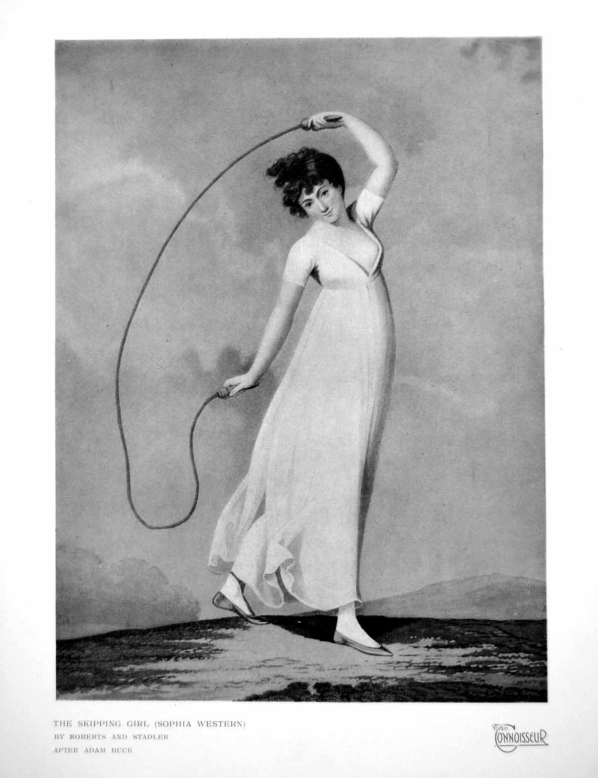 Antique Print The Skipping Girl Sophia Western By Roberts And Stadler 1918 20th