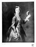 Antique Print Mrs Garrick In Youth J Zoffany Jacket Decorated Brocade 1918 20th