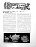 Antique Old Print China Factory Wirksworth Derbyshire Tea SetPages 1918