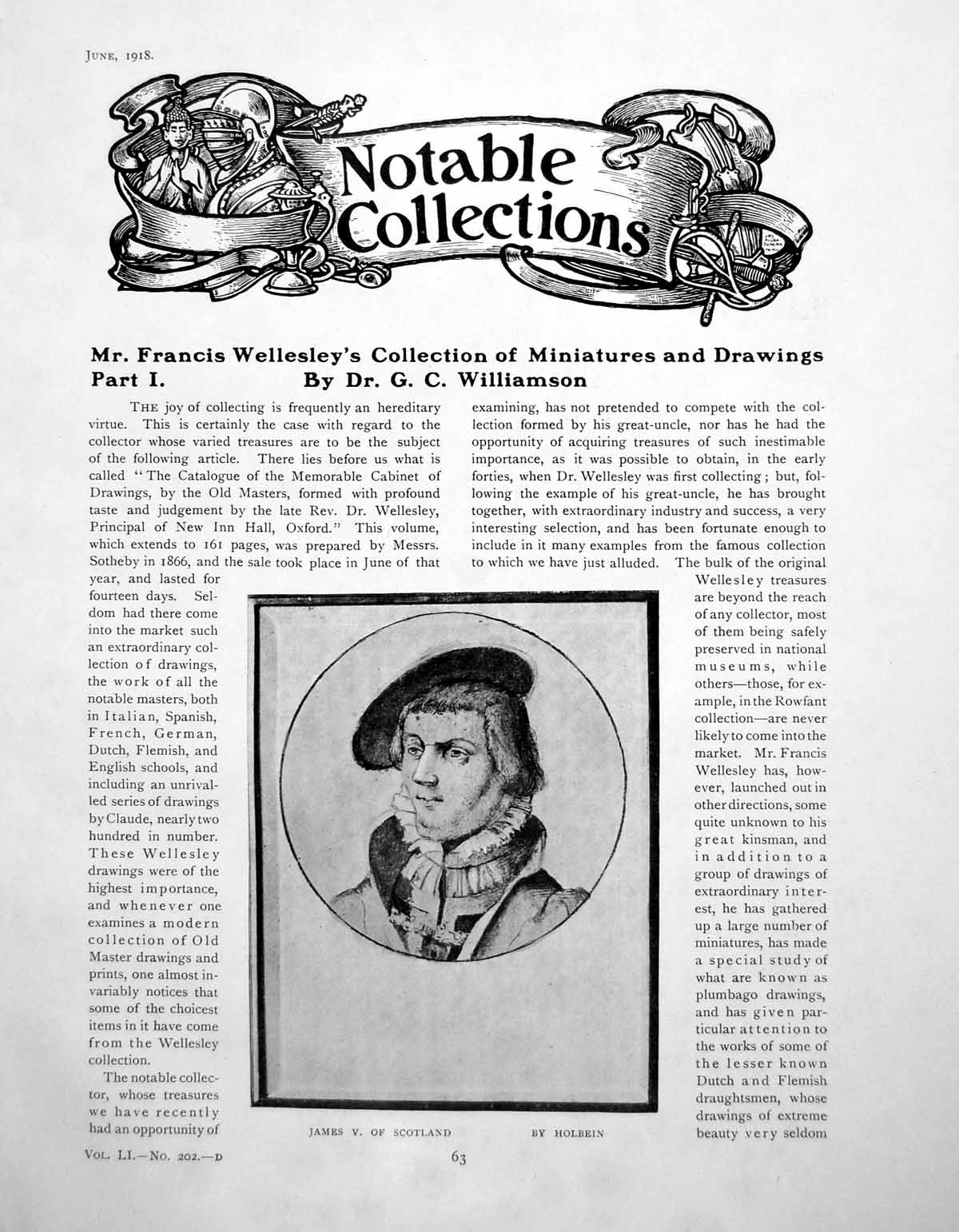 Antique Print Francis Wellesley Collection Miniatures DrawingsPages 1918