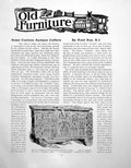 Original Old Vintage Print Some Curious Coffers Sedlescombe ChurchPages 1918