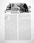 Antique Old Print Bookshelf Ozias Humphrey Portrait C FrederickPages 1918