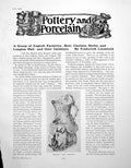 Antique Old Print English Factories Bow Chelsea Derby LongtonPages 1918