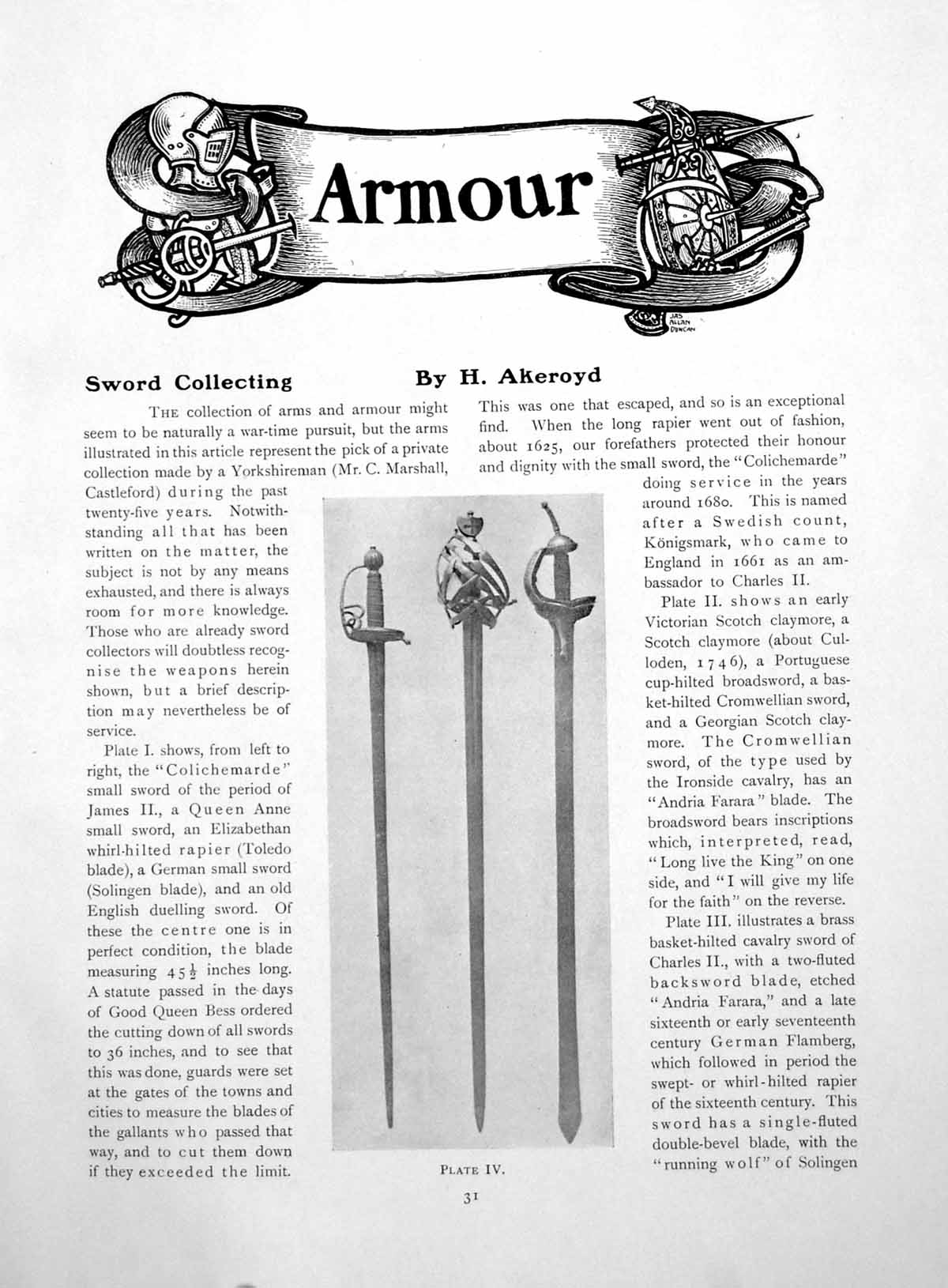 Antique Old Print Sword Collecting Furniture Mr Mrs Mango Pt IPages 1918