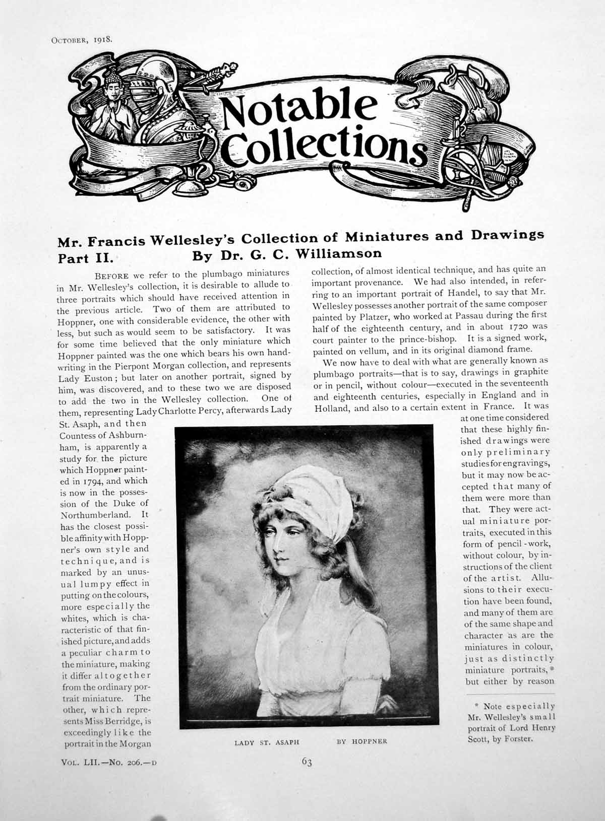 Antique Print F Wellesley'S Collection Miniatures Drawings IiPages 1918