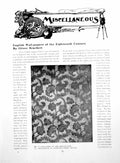 Old Vintage Print English Wall-Papers The Eighteenth CenturyPages 1918
