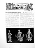 Old Vintage Print Porcelain Pottery Cupids Longton Hall BowPages 1918