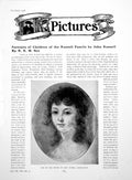 Old Vintage Print Portraits The Children The Russell FamilyPages 1918