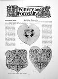 Antique Old Print Pottery And Porcelain Lambeth Delft Pill-SlabsPages 1918