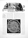 Antique Old Print Bookshelf Ivory Mirror Case Blue Dash ChargerPages 1918