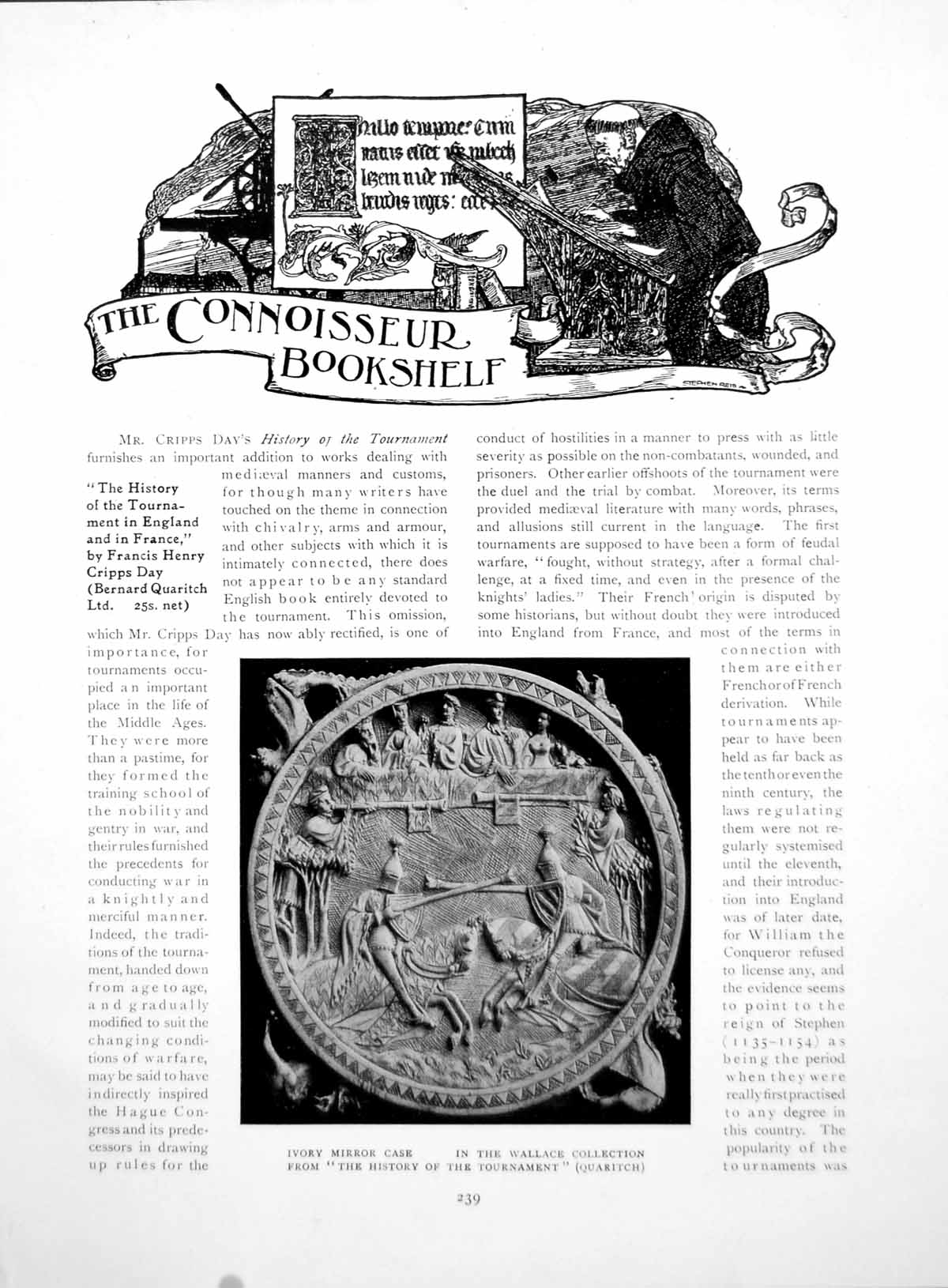 Antique Old Print Bookshelf Ivory Mirror Case Blue Dash ChargerPages 1918