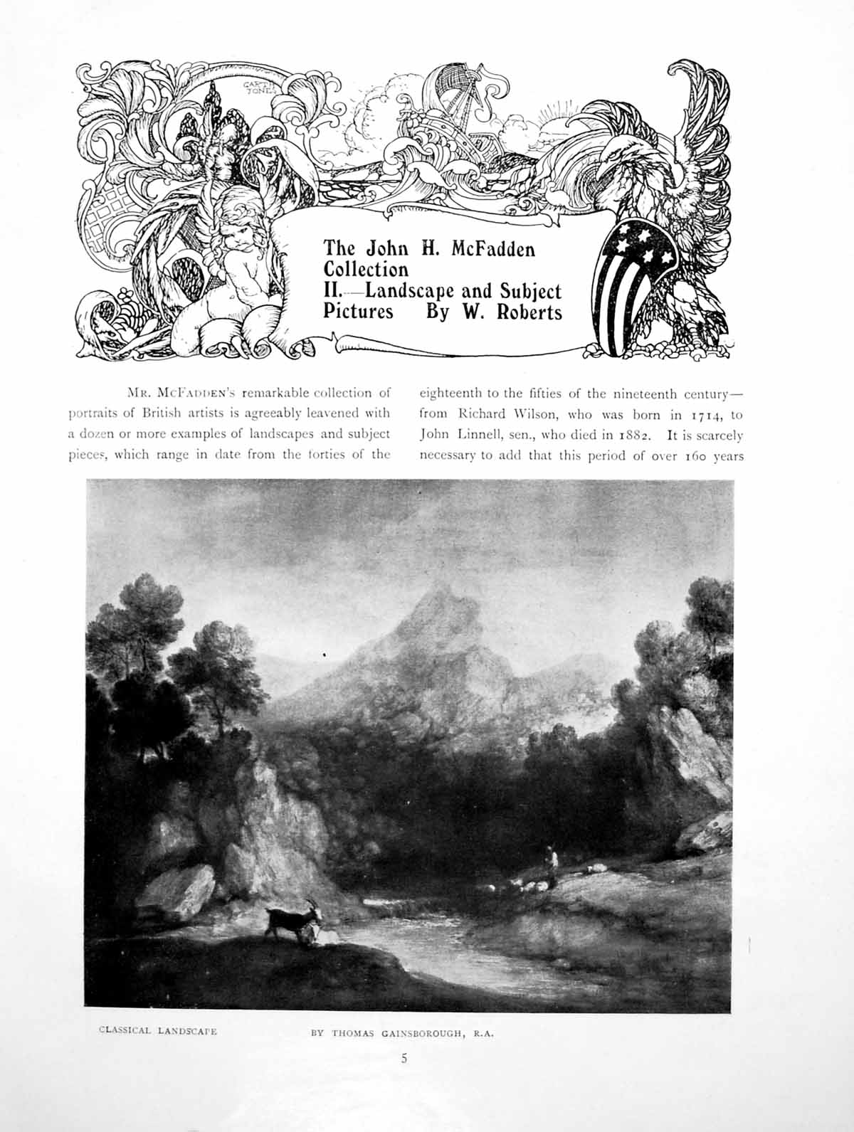 Antique Print Jh Mcfadden Collection Ii Landcape And SubjectsPages 1919