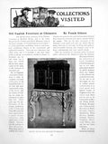 Antique Old Print English Furniture At Chequers Cabinet ChairsPages 1919