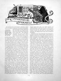 Old Print Bookshelf Paten Bread Dish With Tuulip DecorationPages 1919