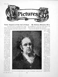 Original Old Vintage Print Some Aspects The Art Goya Self PortraitPages 1919