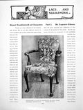 Antique Old Print Stuart Needlework At Chequers Part I ChairsPages 1919