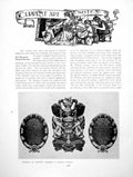 Antique Old Print Art Notes Memory To Viscount Wolseley ArmourPages 1919