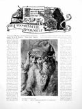Antique Old Print Bookshelf Drawing Man Durer The Nativity LuiniPages 1919