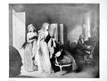 Antique Print The Visit By Louis LeopBoilly Ladies Umbrella Man Piano 1919 20th