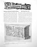 Original Old Vintage Print Furniture Bearing Dates Coffer Alms-BoxPages 1919