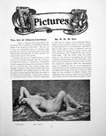 Antique Old Print The Art Alsace-Lorraine Farniente ManybennerPages 1919