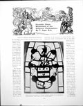 Antique Old Print Heraldic Glass Memorials Sulgrave WashingtonsPages 1919