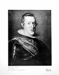 Antique Old Print Philip Iv Spin By Velasquez From Painting Prado Madrid 1919