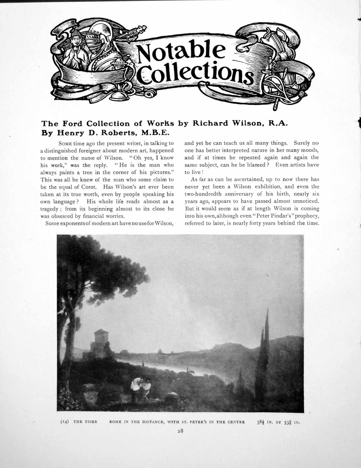 Original Old Vintage Print Ford Collection Works By Richard WilsonPages 1920