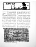 Antique Print Notes Petit-Point Embroidered Picture Slip WarePages 1920