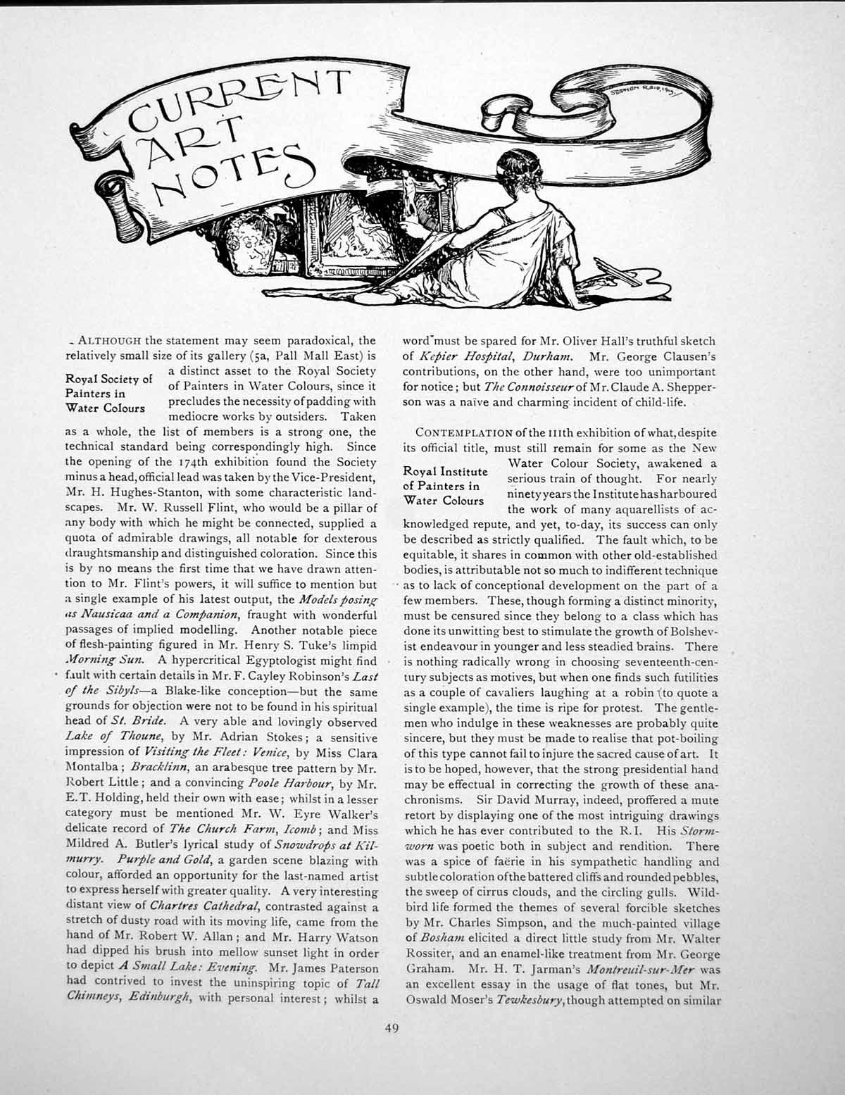 Old Vintage Print Art Notes Portrait Robert Burns W AndersonPages 1920