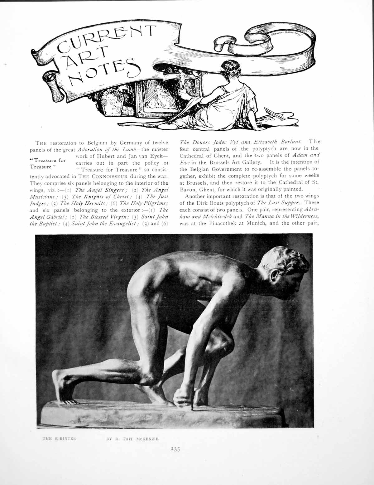 Old Vintage Print Notes Ser Rt Mackenzie Infant Pan ChelseaPages 1920
