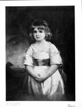 Antique Old Print Amy Joan Greatorex By Jj Masquerier Little Girl Dress 1920