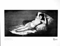 Antique Old Print Maja Desnuda By Franciso Goya Madrid Museo Del Prado 1920