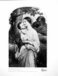 Original Old Vintage Print La Vierge A La Vigne Paul Hippolyte Delaroche 1920