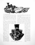 Old Vintage Print Notes Ancient Peruvian Vessel Pottery RingPages 1920