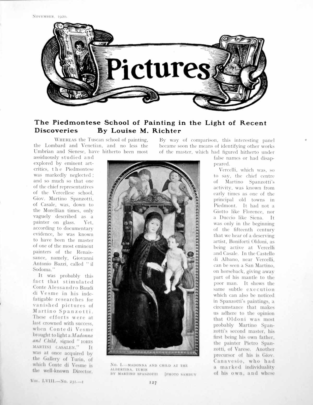 Antique Old Print Piedmontese School Painting Recent DiscoveriesPages 1920