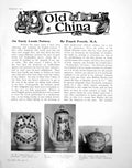 Original Old Vintage Print On Early Leeds Pottery Inscribed NamesPages 1921