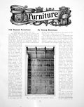 Old Vintage Print Danish Furniture Cabinet Bjerreby ChurchPages 1921