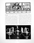 Antique Old Print Notes Plate Harvard University Leeds Jug BoxPages 1921
