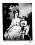 Antique Old Print Marchioness Townshend Son As Cupid Angelica Kauffmann 1921