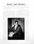 Antique Print Notes And Queries Unidentified Portraits PaintingsPage 1922