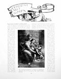 Antique Old Print Art Notes Royal Society Painters WatercoloursPages 1922