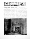 Original Old Vintage Print The House Clavering Essex Oak PanellingPages 1922