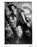 Antique Old Print David By Bernardo Strozzi At Exhibition In Florence 1922 20th