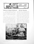 Antique Old Print Folk-Lore In English Needlework May-Pole ScenePages 1923