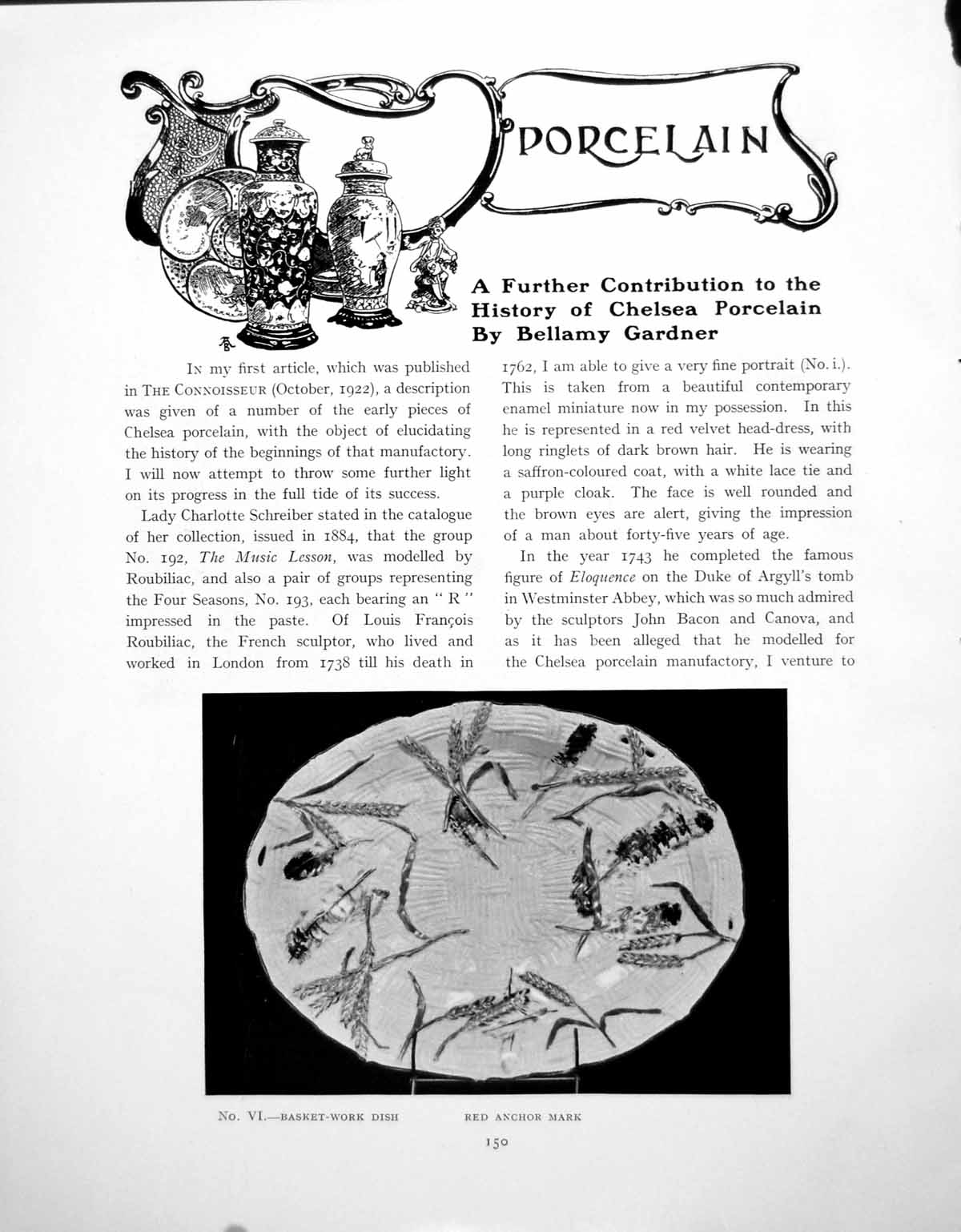 Antique Print A Further Contribution History Chelsea PorcelainPages 1923