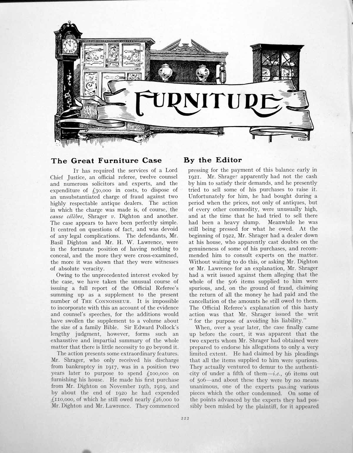 Old Print Great Furniture Case Grande Fests De Nostre VillagePage 1923