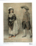 Old Print Proverbs Vii 22 From Pastel Jr Smith Young Lady Gentleman 1923