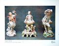 Old Vintage Print Chelsea Figures Possession Mr J Williams Llandudno 1923 20th